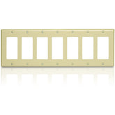 Leviton 80407 7 Gang Decora Residential Grade Standard Size Wallplate